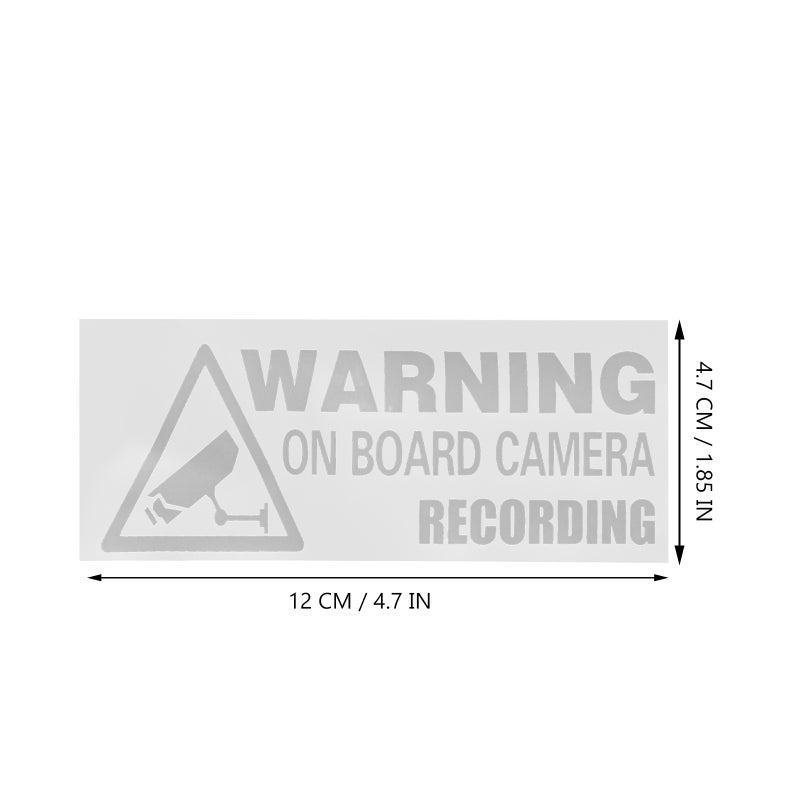 2pcs Car Security Sign Video Warning Sign Security Camera Sign No Trespassing Sign - Image 3
