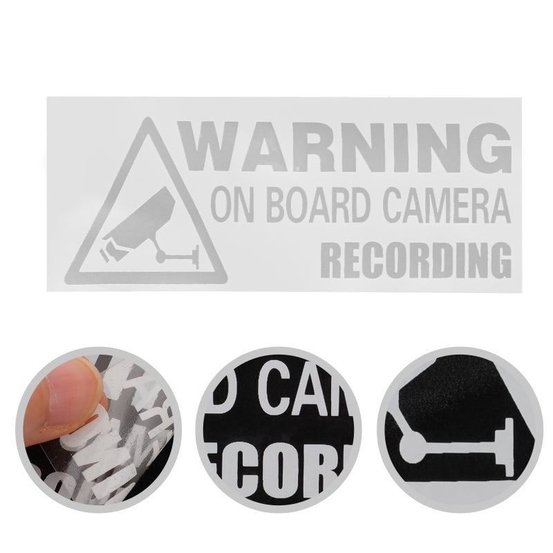 2pcs Car Security Sign Video Warning Sign Security Camera Sign No Trespassing Sign - Image 4