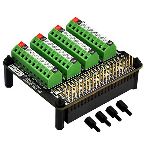 HCDC RPi GPIO Status LED & Terminal Block Breakout Board HAT for Raspberry Pi A+ 3A+ B+ 2B 3B 3B+ 4B - Image 3