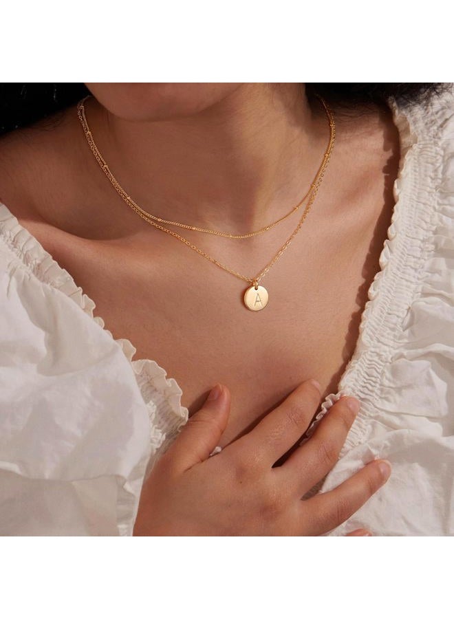 IEFWELL Teen Girl Gifts Trendy Stuff - Initial Necklaces for Women Teen Girl Gifts for Teen Girls Birthday Gifts for Teen Girls Christmas Gifts for Teen Girls Stuff for Teen Girls Letter A Necklaces - Image 2