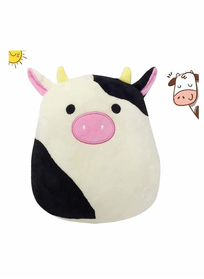 Pillow Black Cow Plush Pillow, Cow Stuffed Animals, Pillows Cow Plushie Kawaii Cow Plush Stuffed Cow Pillow (30cm)  - Image 1
