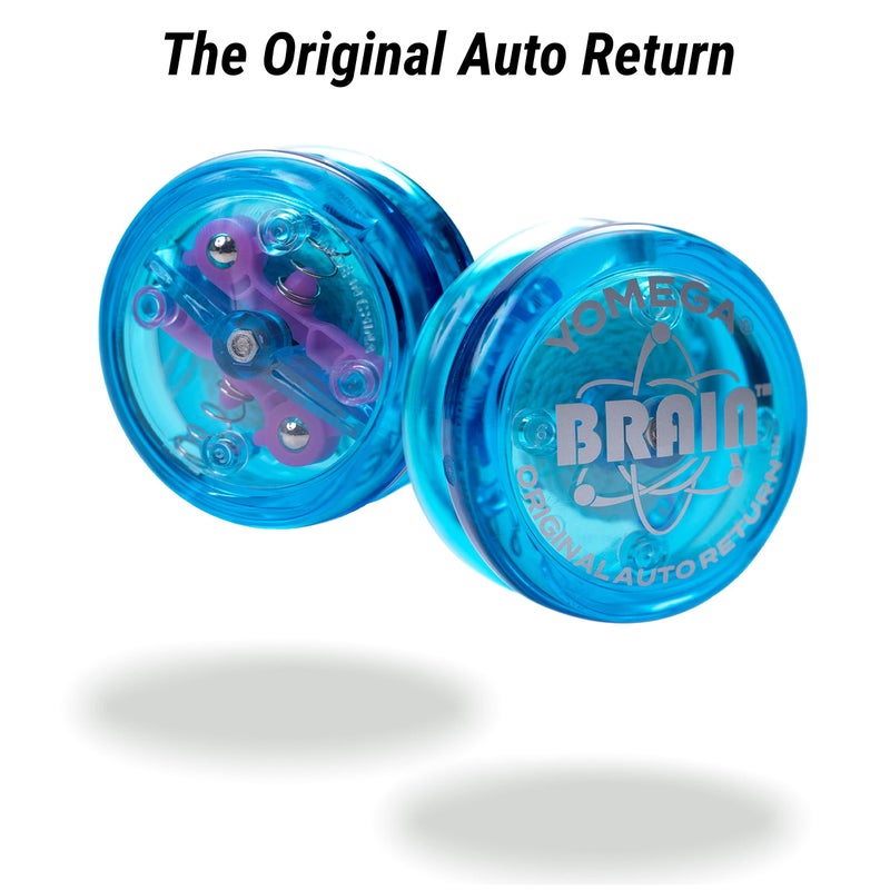 Yomega The Original Brain - Professional Yoyo for Kids and Beginners, Responsive Auto Return Yo Yo Best for String Tricks + Extra 2 Strings & 3 Month Warranty (Blue) - Image 4