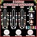 Traplace 6PCS Light Up Christmas Necklace 3 Modes Christmas Accessories Multicolor Necklace Decorations 3 Festive Designs with Santa Tree Snowman Ugly Sweater Decor Xmas Theme Party Supplies - Image 4