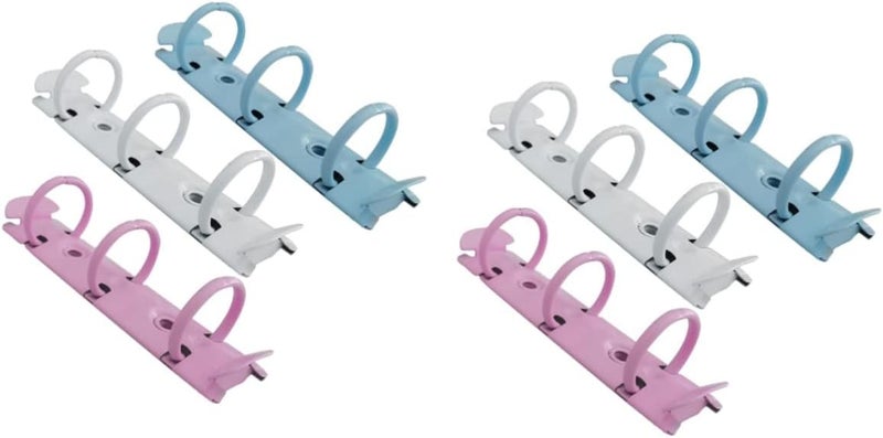NUOBESTY 6pcs Metal Clip Binder Set O-Type Manual Binder for Office School and Home Use Lightweight and Portable - Image 1