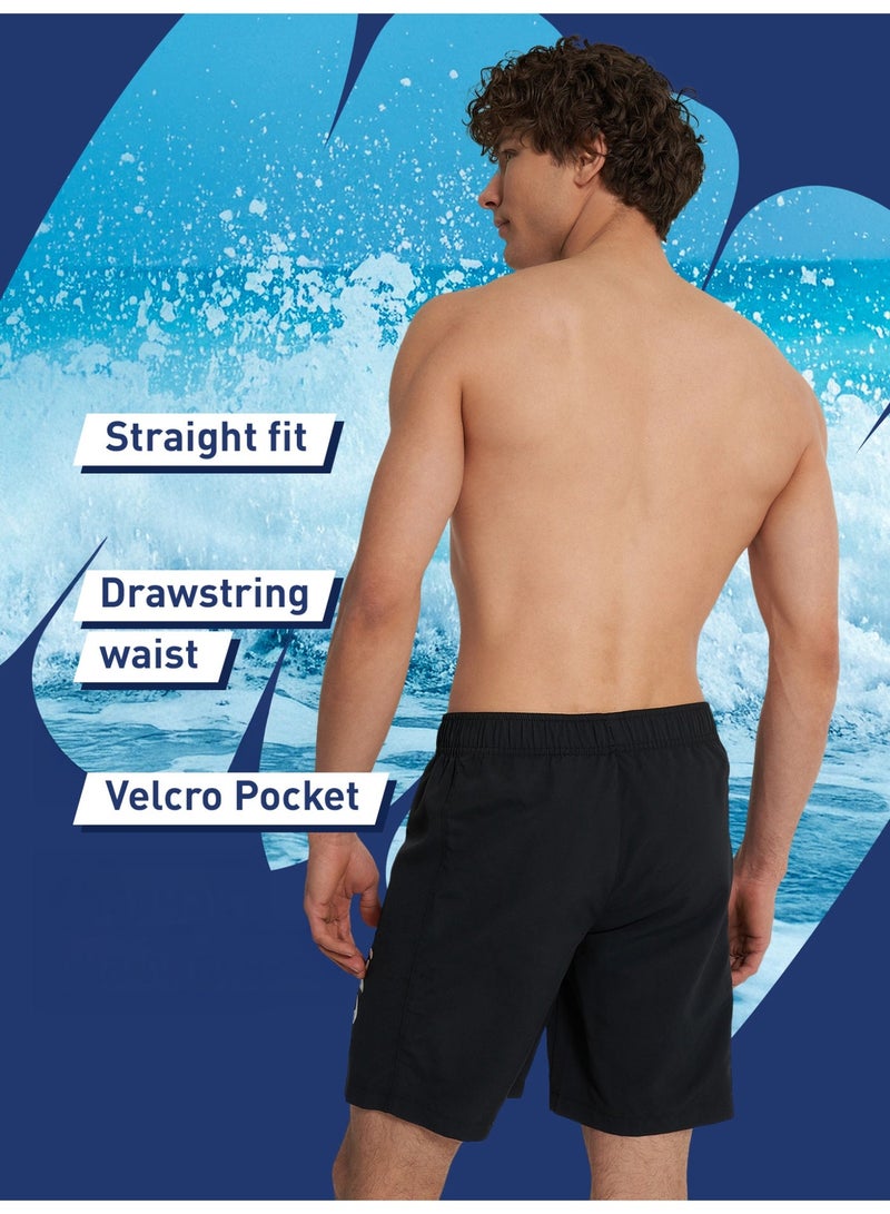 Termit Men's Beach Shorts Black – Quick-Drying, Swimming Fabric, Adjustable Waistband, Velcro Pocket, Chlorine Resistant, Ideal for Water Sports - Image 2