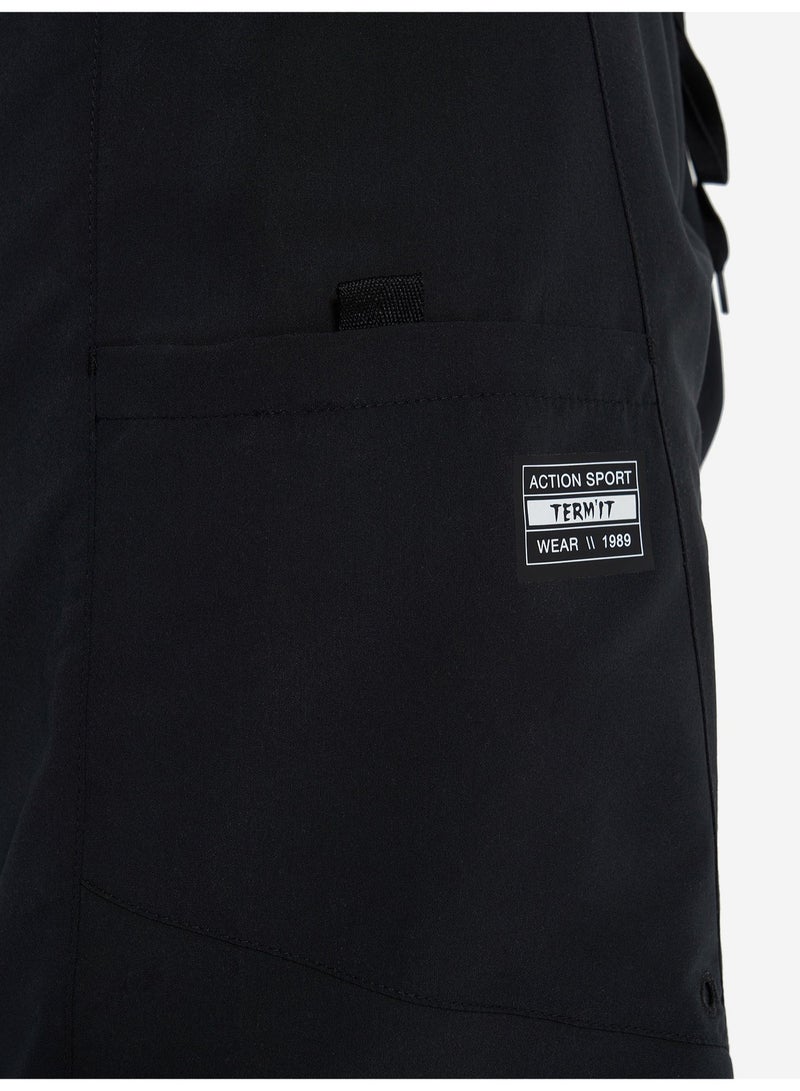 Termit Men's Beach Shorts Black – Quick-Drying, Swimming Fabric, Adjustable Waistband, Velcro Pocket, Chlorine Resistant, Ideal for Water Sports - Image 4
