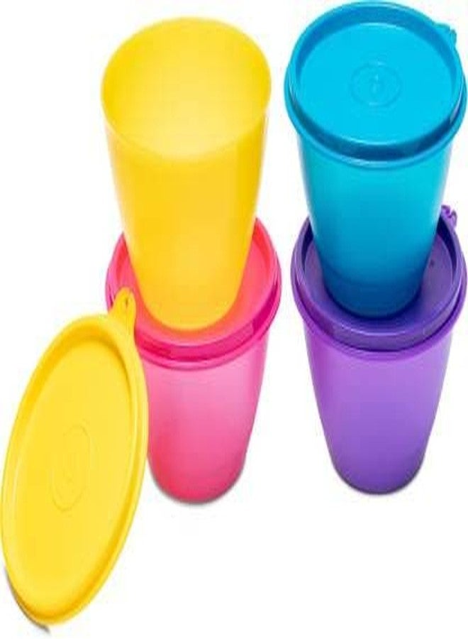 Tupperware Liquid Tight Bowled Over Plastic Fridge Container 400 ml Pack of 4 (Multicolor) - Image 2