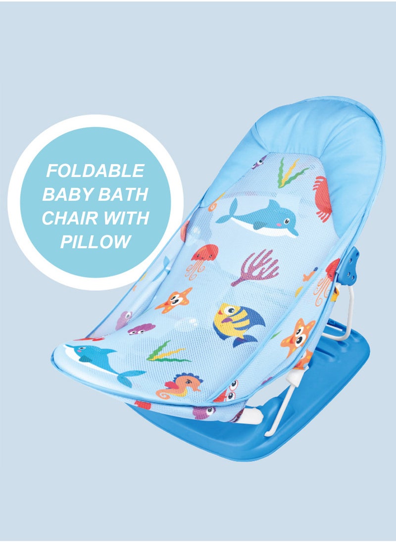 MaBaby Portable Foldable Baby Bath Chair Breathable Shower Baby Non-Slip Bath Chair 60*33*35cm  - Image 2