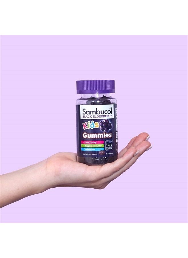 Sambucol Black Elderberry Gummies for Kids - Kids Elderberry Gummies, Added Vitamin C & Zinc, Black Elderberry Gummies Kids, Toddler Elderberry Gummies, Delicious Berry Taste - 30 Count  - Image 5