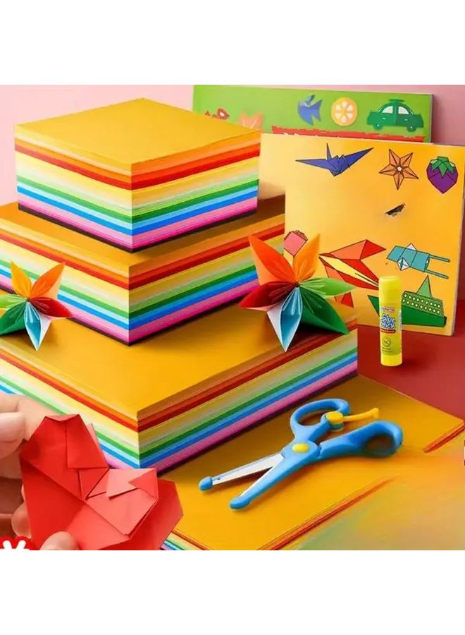 100 Sheets Heavy Duty A4 Cardstock Mix Colors for Origami Crafts Office Supplies - Image 5