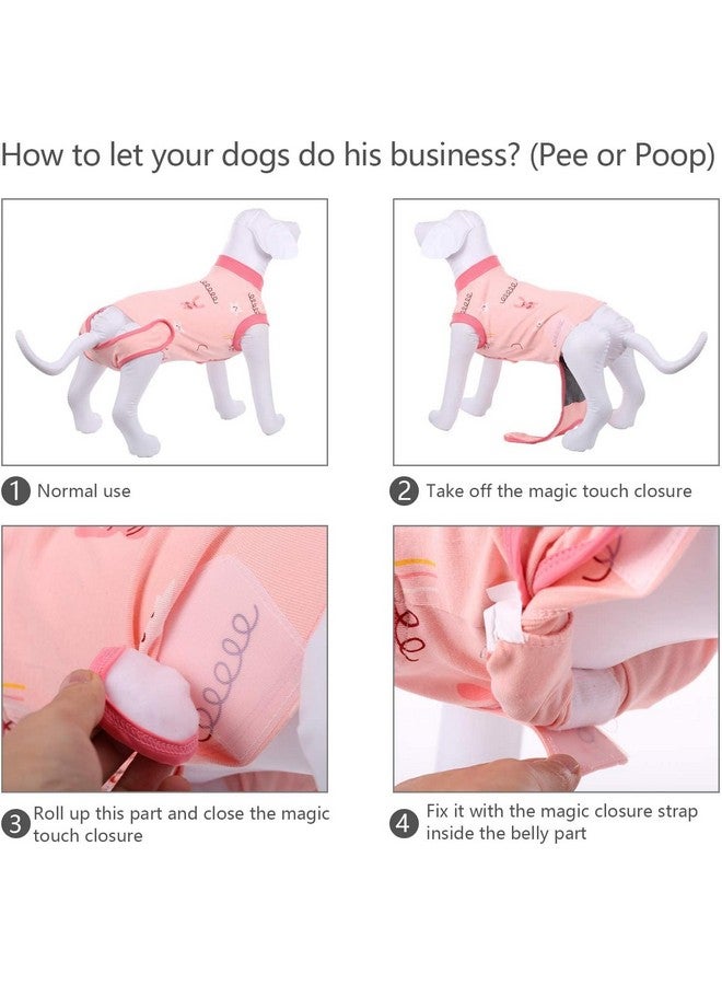 IDOMIK Dog Recovery Suit After Surgery,Breathable Dog Surgery Recovery Suit For Female Male Dogs Cats,Dog Surgical Onesie For Spay Neuter Surgery,ECollar Cone Alternative AntiLicking Abdominal Wound - Image 4