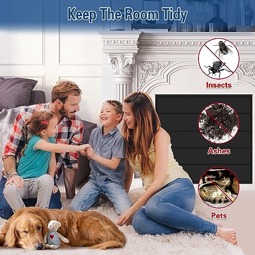 UQM Fireplace Cover, Magnetic Fireplace Blocker Blanket Stops Heat Loss, Indoor Fireplace Draft Stopper Save Energy, Magnetic Fireplace Draft Cover for Iron Fireplace Frame (39"x32") - Image 5