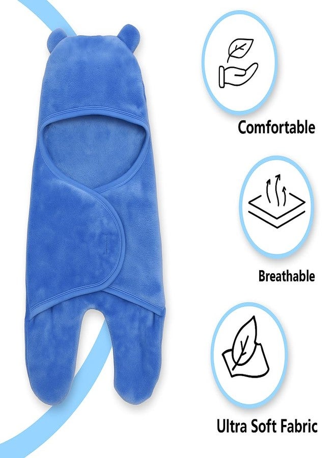 Adhigams Baby Stylish Bathrobe/Bath Towel/Baby Wrapper | Unisex Newborn (6-12 Months) Blue - Image 5