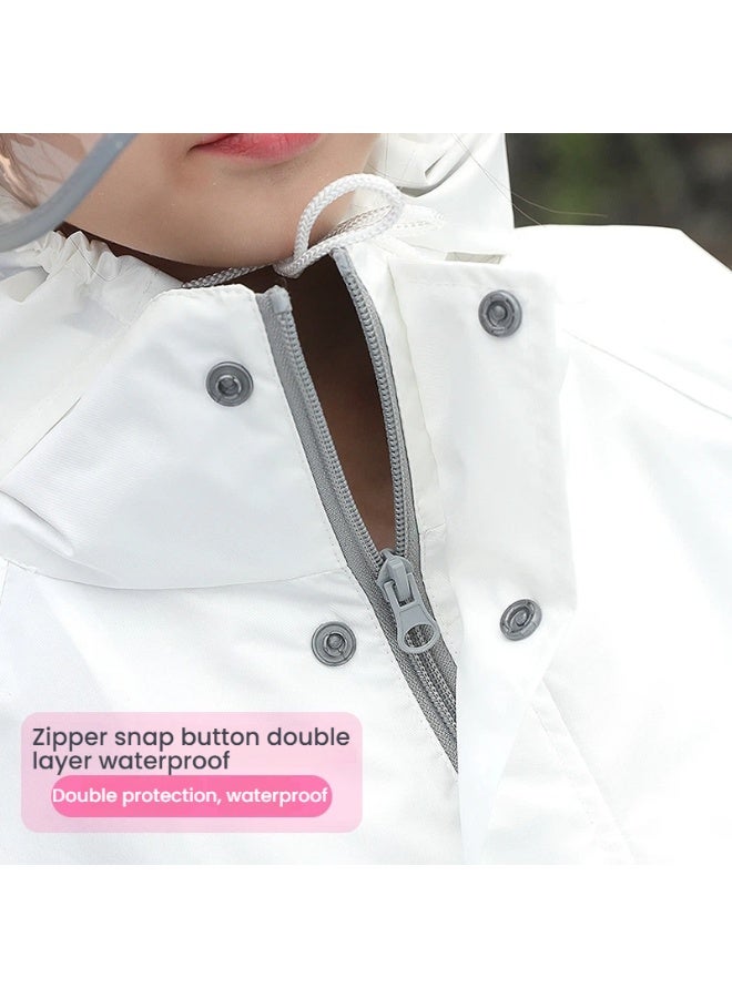 معطف واق من المطر للأطفال وسراويل المطر مجموعة تصميم عصري مقاوم للماء للحفاظ على طفلك جافة مريحة وعصرية في الأيام الممطرة - Image 3