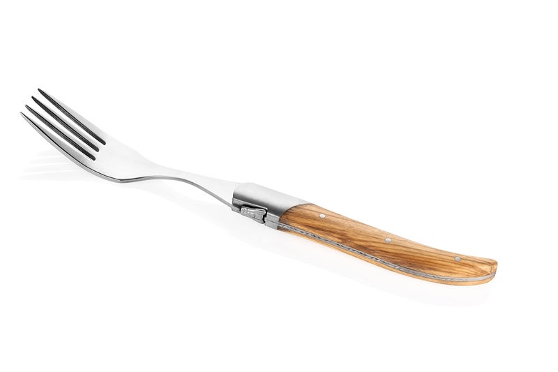 Laguiole Style de Vie Forks, Luxury Line, 6 pieces, Olive Wood, in giftbox - Image 3