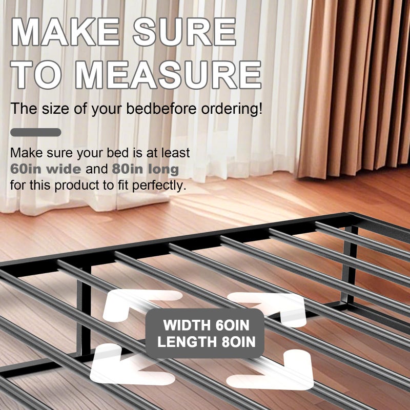 Imperius Folding Spring Box,Bunkie Board,10MM, Bed Support Flat Noodles, Queen Size 60x80'' ï»¿Light and Thin, Breathable, Noise Minimizing,Moisture Resistant Bunkieboards - Image 5