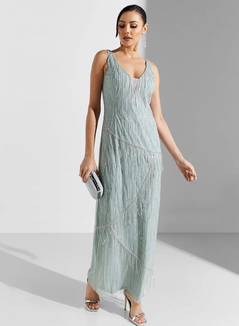 Namshi x Sequin Embellished Dress