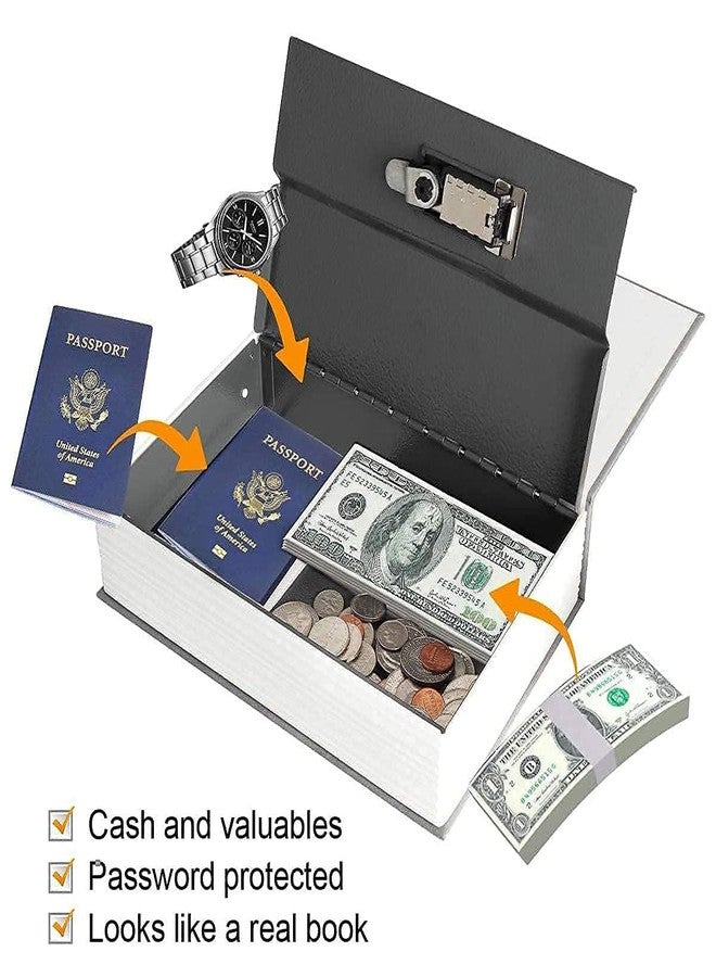 NETXE Alloy Steel Book Safe with Passwrod Lock, Dictionary Diversion Book Safe, Portable Safe Box, Great for Storing Money, Jewelry (Small- 18 * 11.5 * 5.5 Cm, Effiel Tower.) - Image 3