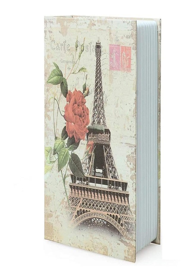 NETXE Alloy Steel Book Safe with Passwrod Lock, Dictionary Diversion Book Safe, Portable Safe Box, Great for Storing Money, Jewelry (Small- 18 * 11.5 * 5.5 Cm, Effiel Tower.) - Image 1