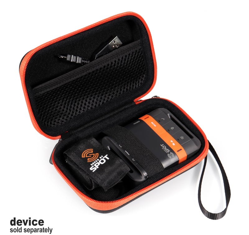 CaseSack Case for Spot Gen 4 / Gen 3 Satellite GPS Messenger, All in one Protection case for GPS and Accessories with Featured Contrasted Orange Zip - Image 3