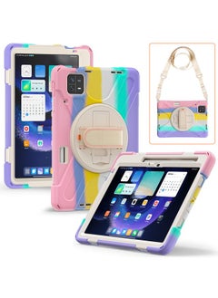 General Xiaomi Pad 6/6 Pro 11.0 Inch Rugged Case (2023) with Pen Holder 360 Degree Swivel Stand Rugged Bumper Shock Bumper for Kids Bumper with Shoulder Straps 