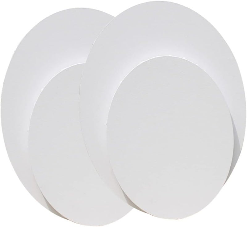 5 Pcs Oval White Sketchpad 30x20cm Cotton Art Panels Drawing Boards for Oil Acrylic Tempera - Image 1