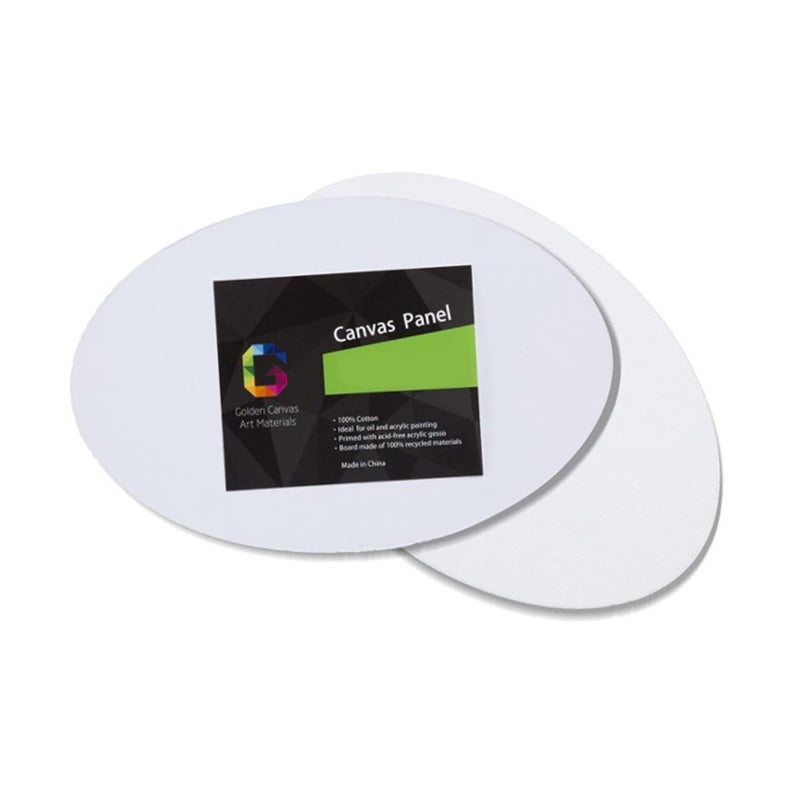5 Pcs Oval White Sketchpad 30x20cm Cotton Art Panels Drawing Boards for Oil Acrylic Tempera - Image 3