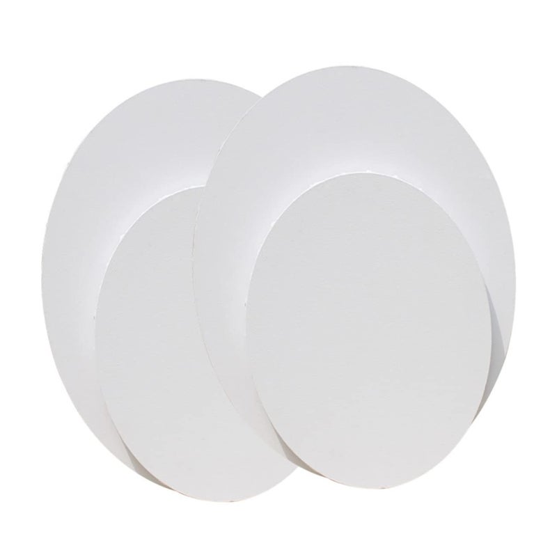 5 Pcs Oval White Sketchpad 30x20cm Cotton Art Panels Drawing Boards for Oil Acrylic Tempera - Image 2