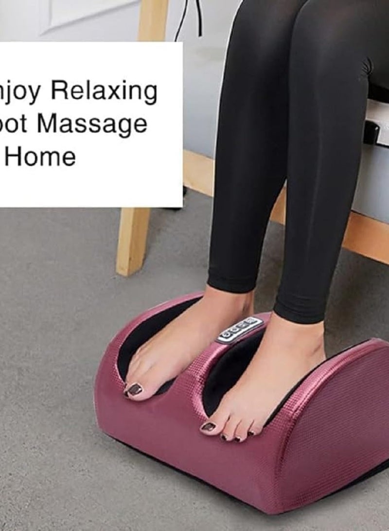AMI & SUP Electric Foot Massager with Heat, Shiatsu & Kneading, Adjustable Intensity, Pain Relief & Blood Circulation, 50 x 35cm, Battery Operated, Brown - Image 3