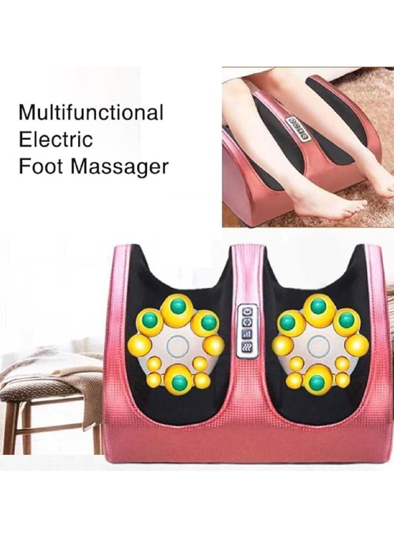 AMI & SUP Electric Foot Massager with Heat, Shiatsu & Kneading, Adjustable Intensity, Pain Relief & Blood Circulation, 50 x 35cm, Battery Operated, Brown - Image 4