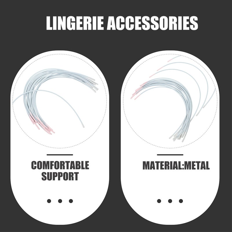 40 Pairs Metal Underwires Replacement Underwire for Bras Underwire Support Wire Repair Accessory for Women 36 - Image 3