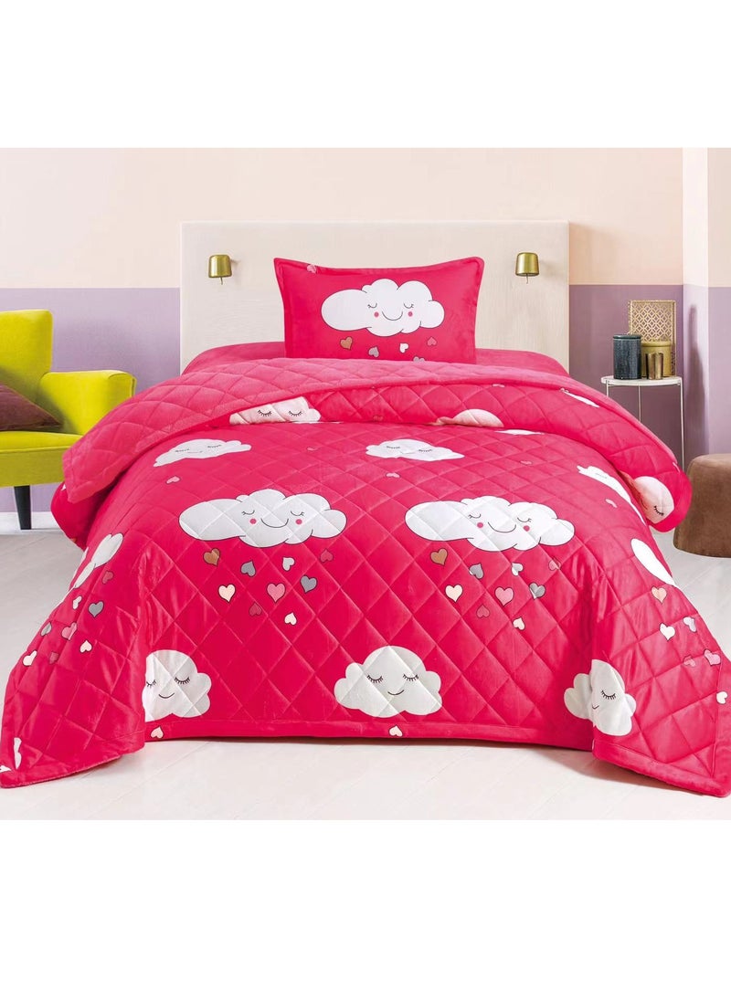 Generic 3pcs winter kids comforter set single size 160x210cm includes comforter set, fitted sheet and pillow sham 
