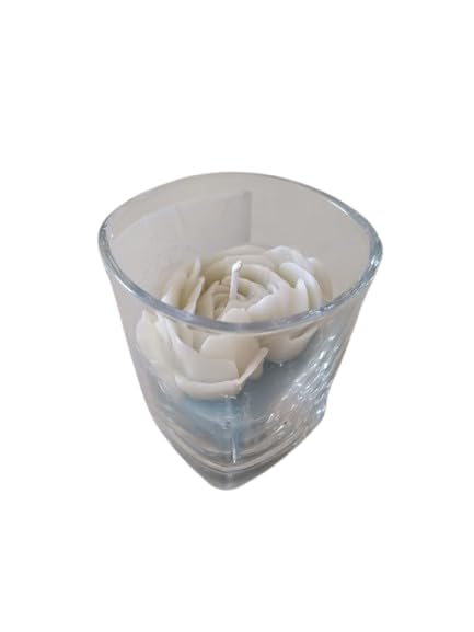 nurture NURTURE Decorative Blue Rose Design Candle for Diwali Festive Special Candles for Home Decor Decoration  - Image 1