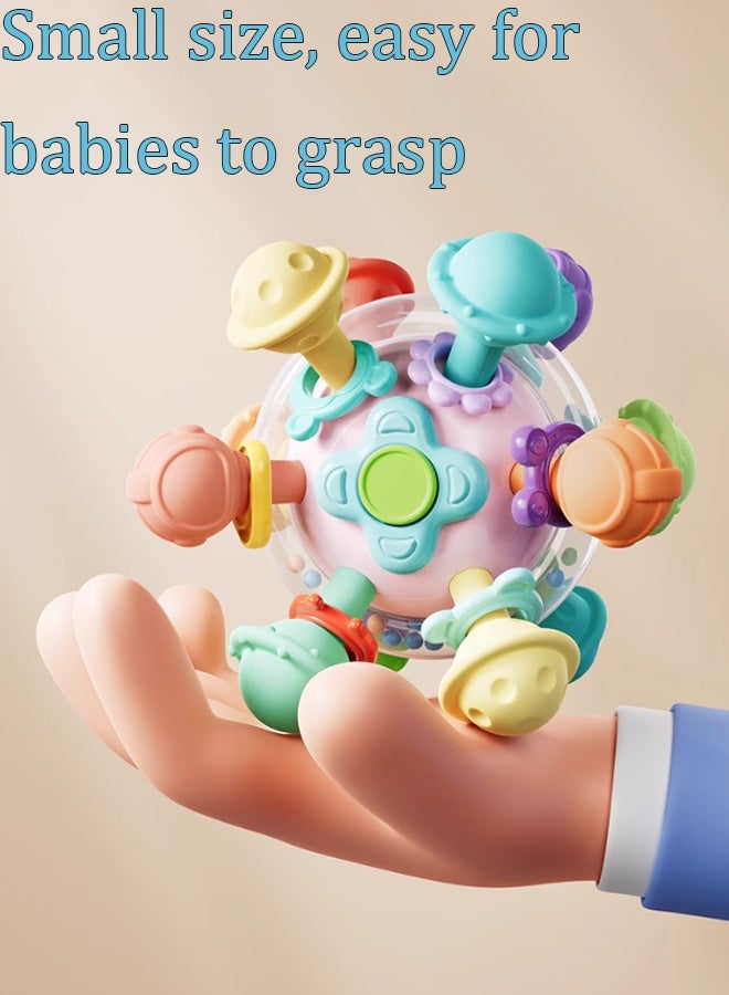 Berma Baby ألعاب التسنين للأطفال من عمر 12 شهرًا فما فوق، ألعاب التسنين الحسية للأطفال حديثي الولادة، ألعاب مضغ، ألعاب عضاضة خشخيشة، ألعاب أطفال نشطة للإمساك، ألعاب مضغ، هدايا عيد الميلاد - Image 5