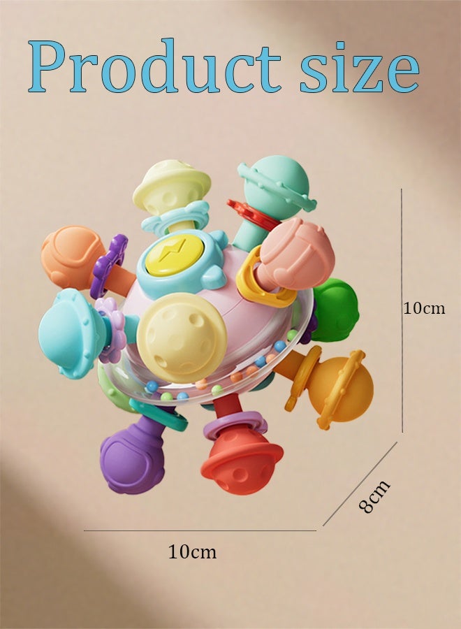 Berma Baby ألعاب التسنين للأطفال من عمر 12 شهرًا فما فوق، ألعاب التسنين الحسية للأطفال حديثي الولادة، ألعاب مضغ، ألعاب عضاضة خشخيشة، ألعاب أطفال نشطة للإمساك، ألعاب مضغ، هدايا عيد الميلاد - Image 2