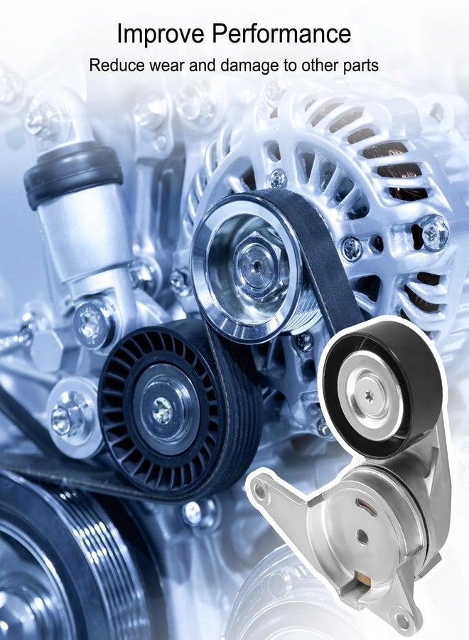 TIKSCIENCE Serpentine Belt Tensioner Drive Component Kit Fit for Chevy Equinox Traverse Buick Enclave Lacrosse GMC Acadia Terrain Cadillac XTS SRX Replace 12610680 12626644 6K938 - Image 3