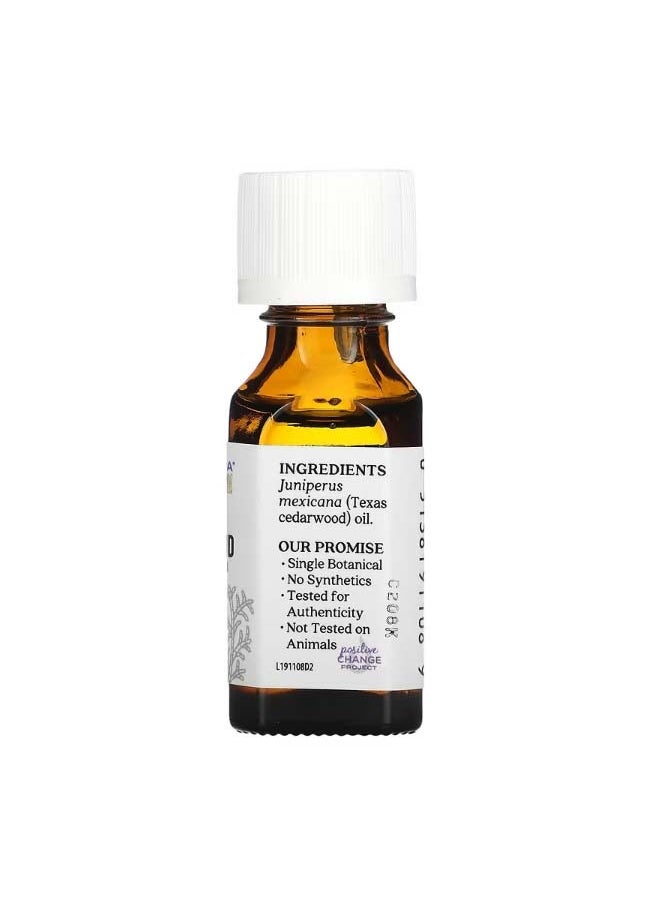 Aura Cacia Pure Essential Oil Texas Cedarwood 0.5 fl oz 15 ml  - Image 2