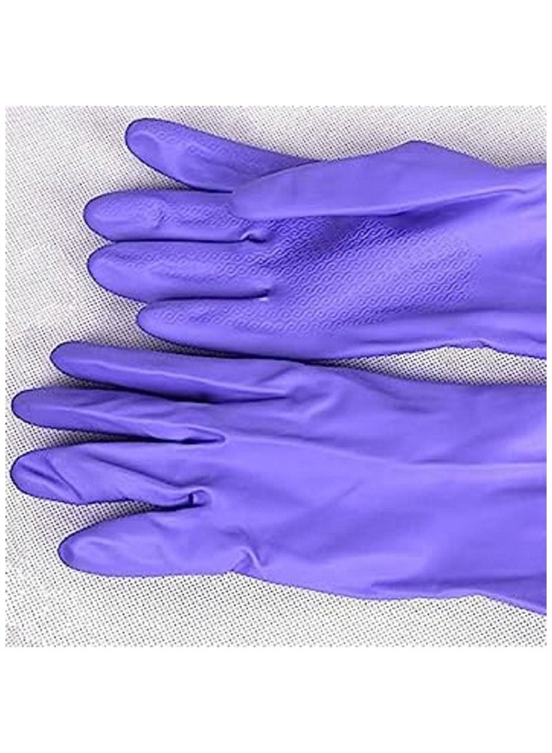 Long inner lined rubber gloves multi colours  - Image 5