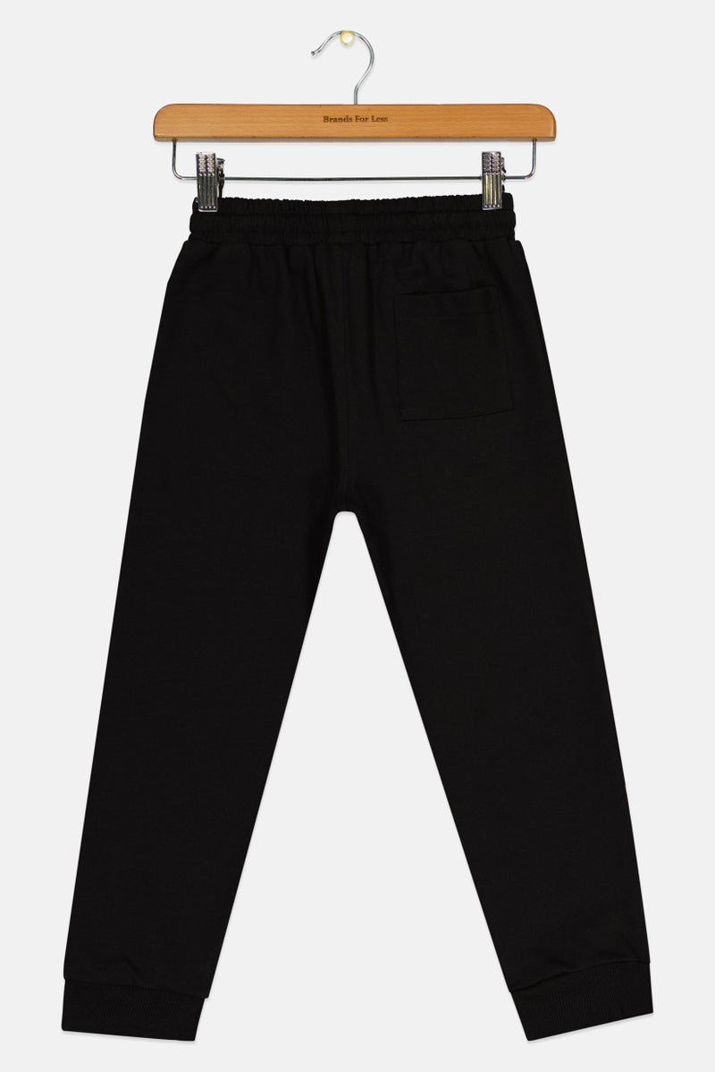 Marvel x Spiderman Kids Boy Graphic Print Jogger Pants, Black - Image 3