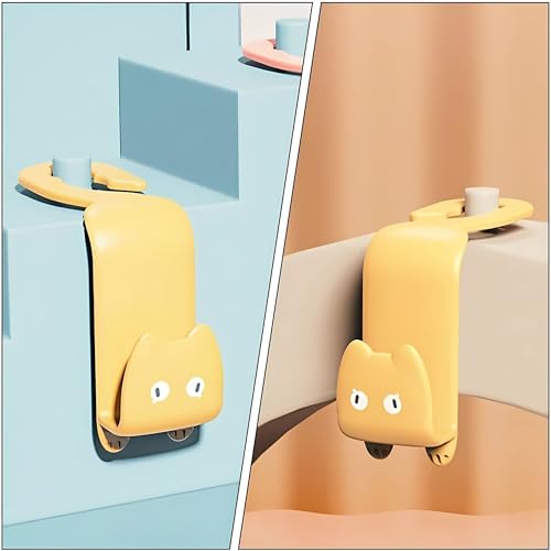 Hian Car Backseat Headrest Hook | Beige, Pack of 2 – 3.3X9X7.3 cm | Heavy-Duty Scratch-Resistant PP Plastic | Space-Saving & Clutter-Free | for Hanging Bags, Coats & Groceries - Image 3