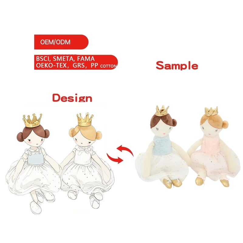 Y&D Soft Toys for Babies Stuffed Animal Toys with GRS and FAMA Certifications  Plush Toy Fabric Dolls for Girls - Image 2