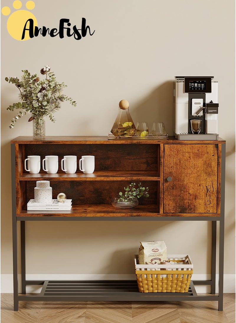 آن فش طقم أثاث مكون من خزانة زاوية قهوة (100 × 30 × 80 سم)، وطاولة جانبية، ورفوف للمطبخ، وخزانة عرض للقهوة، بالإضافة إلى 3 طاولات تقديم قهوة على شكل حرف C، وطاولة جانبية للأريكة، وطاولة جانبية للطاولة. - Image 4