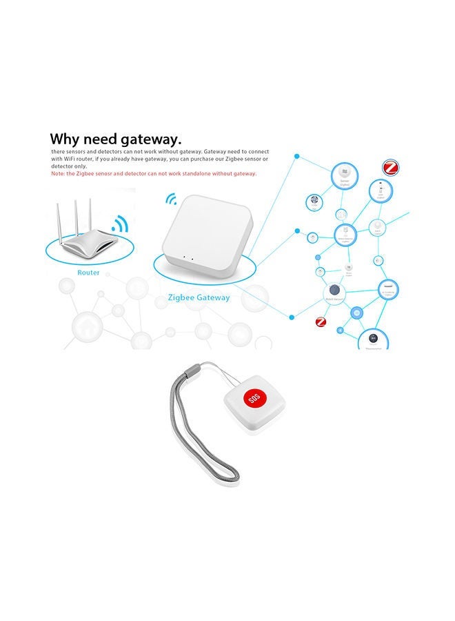 NIBEMINENT Smart Light Switch Push Button With Remote Control White 10x6x9cm - Image 4