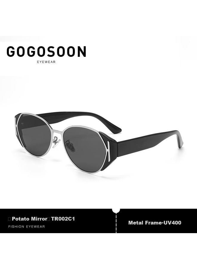 Gogosoon 2025 New Women's Sungl, High-end Potato-shaped Cat-eye Outdoor Sungl, Uv Protection With Uv400 Lenses