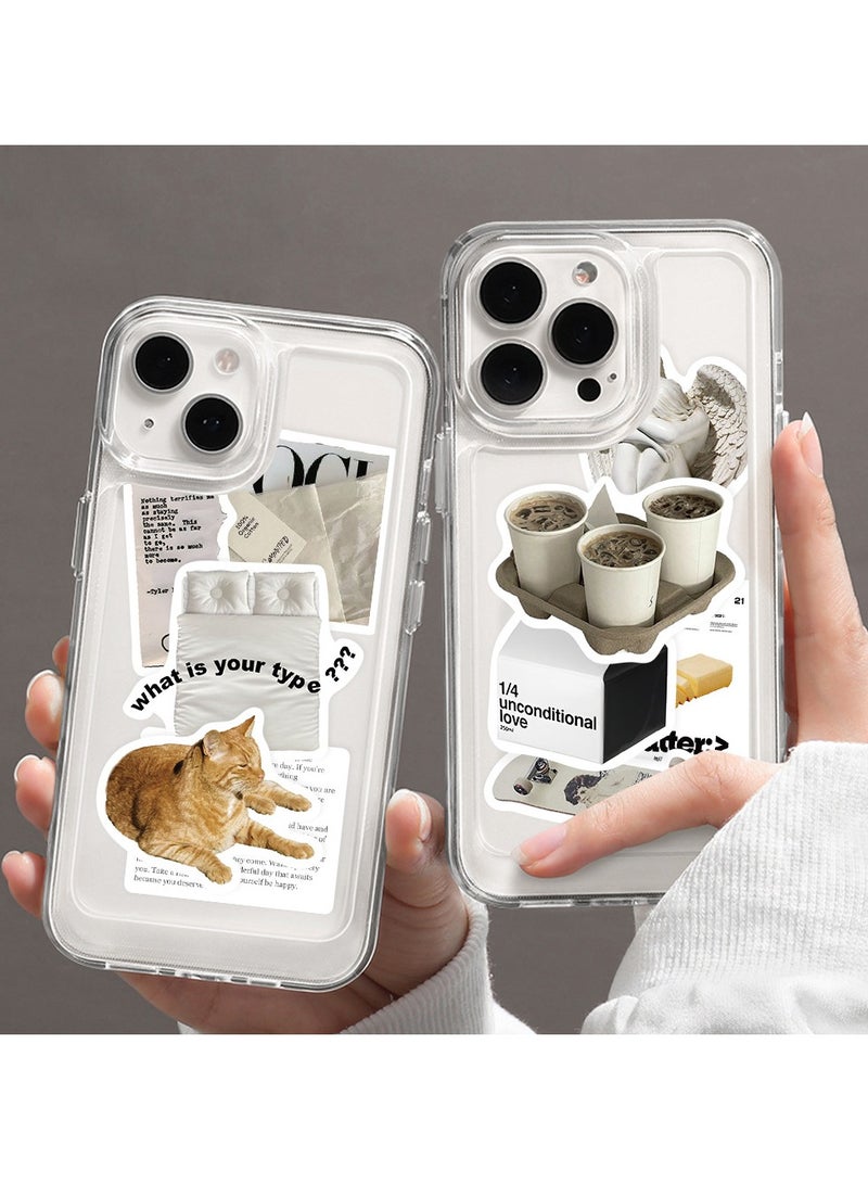 63 Pcs Minimalist Korean Stickers, Laptop Ledger, Water Cup, Ipad Phone Case Decoration, Waterproof Sticker - Image 5