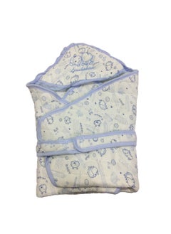 Ineffable Ineffable New Born Baby Odddna Wrapper Cum Blanket Unisex Sleeping Bag Cum Nest BagSnuggle Pod Baby Wrap Swaddle Baby Blue  - Image 1