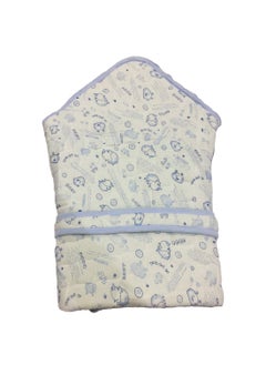 Ineffable Ineffable New Born Baby Odddna Wrapper Cum Blanket Unisex Sleeping Bag Cum Nest BagSnuggle Pod Baby Wrap Swaddle Baby Blue  - Image 2