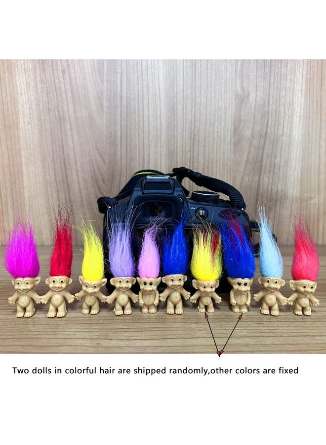 Yintlilocn 11Pack Pvc Vintage Troll Dolls Set Good Lucky Dolls Chromatic Adorable For Collections School Project Arts And Crafts Party Favors (Style1 11Pack) - Image 5