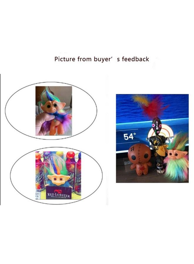 Yintlilocn 11Pack Pvc Vintage Troll Dolls Set Good Lucky Dolls Chromatic Adorable For Collections School Project Arts And Crafts Party Favors (Style1 11Pack) - Image 4