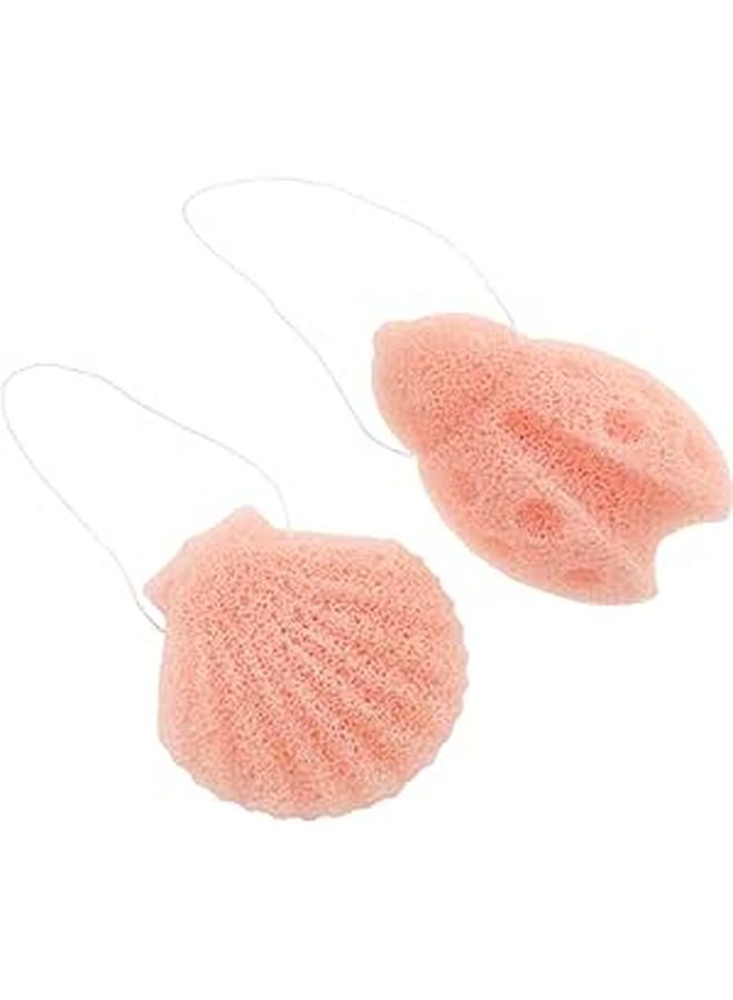 Soft Exfoliating Reusable Face Cleansing Sponge 2 Pack For Adults And Infants - Image 1